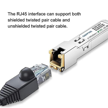 SFP 10Gb: Generic Compatible 10GBASE-T SFP+ Copper – Side View