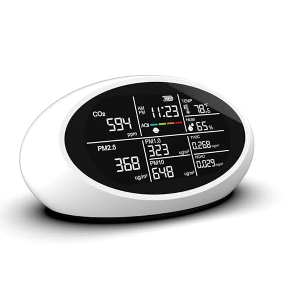 Air Quality Monitor: 12-in-1 Portable Indoor Air Quality – Front View