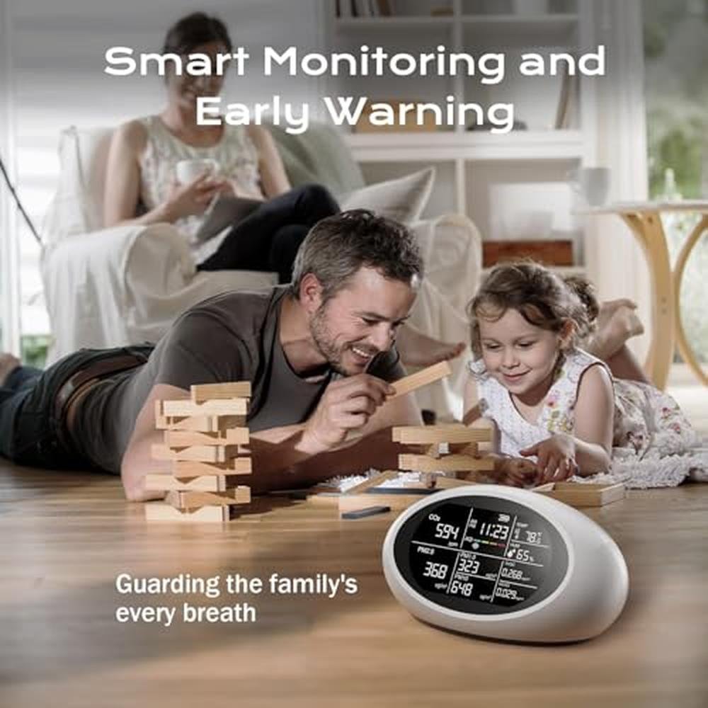 Air Quality Monitor: 12-in-1 Portable Indoor Air Quality – Close-up Detail