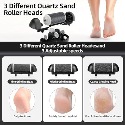Callus Replacement: 12 Pack Extra Coarse Roller Heads – Side View