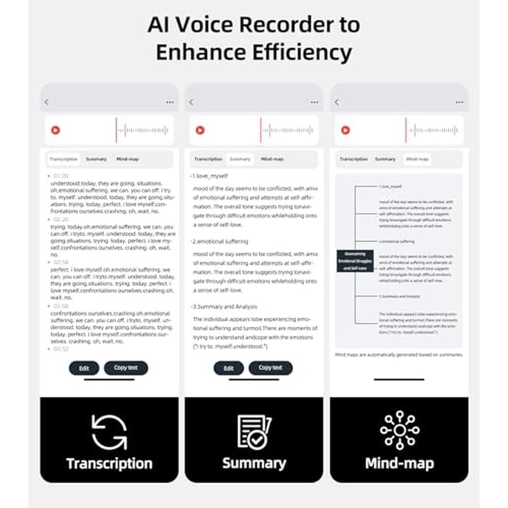 128GB Voice Recorder: Evistr Magnetic Audio Recording Device – Side View