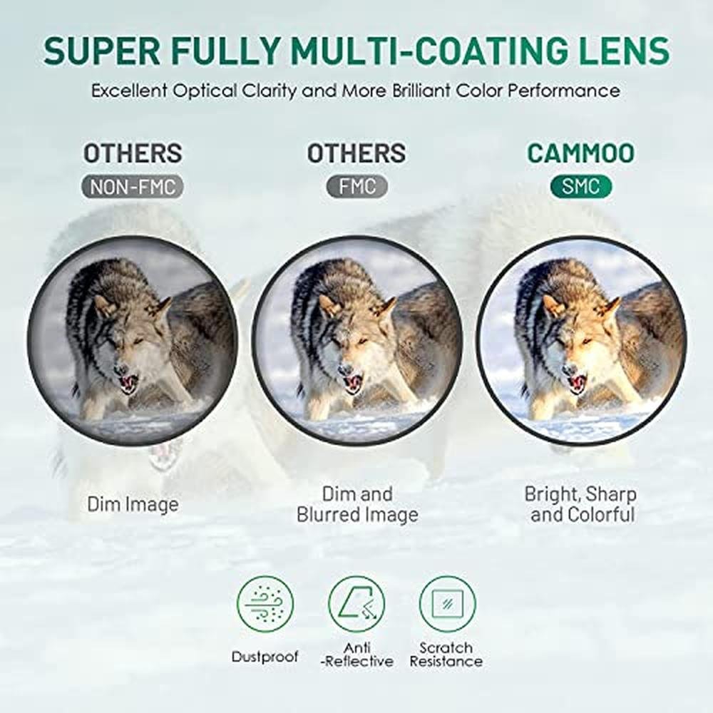 Binoculars 12x42: High-Powered Waterproof Binoculars for – Side View