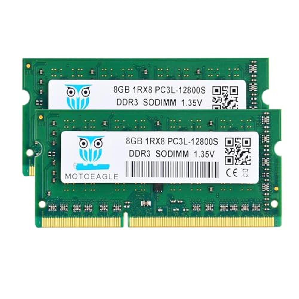 16GB 1RX8: Premium PC3L-12800S RAM Kit – Front View