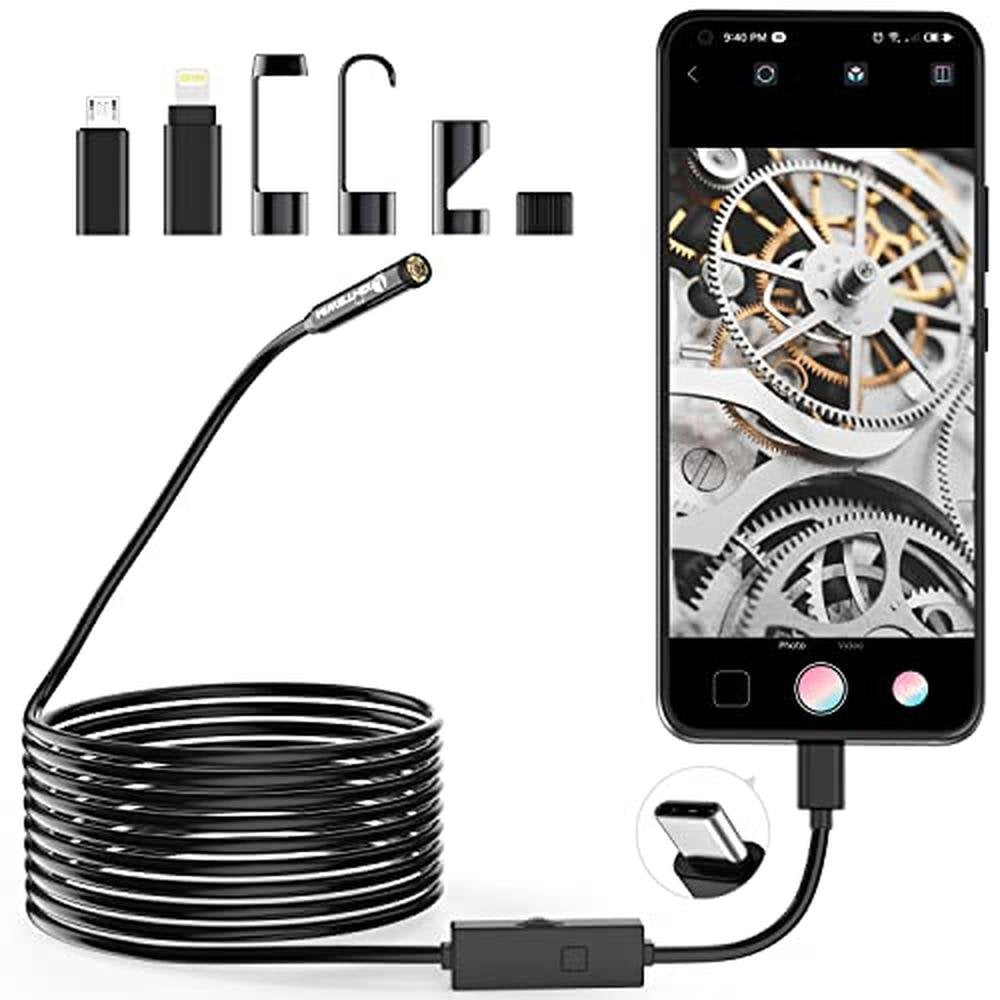 1920p Endoscope Snake Inspection Camera – Front View