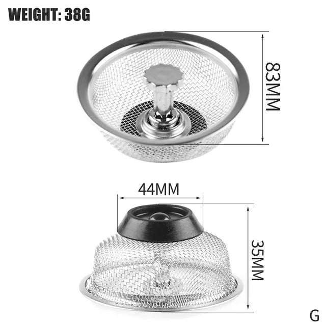 Stainless Steel Sink Strainer Filter (1PCS)