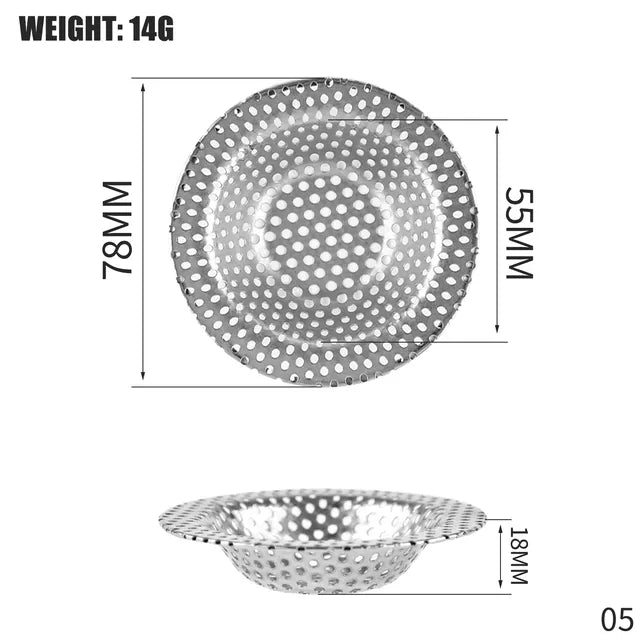 Stainless Steel Sink Strainer Filter (1PCS)