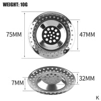 Stainless Steel Sink Strainer Filter (1PCS)