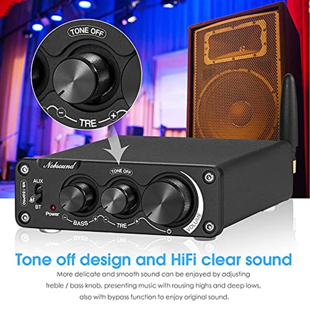 2 Channel Bluetooth 5.0 Power Amplifier – Close-up Detail