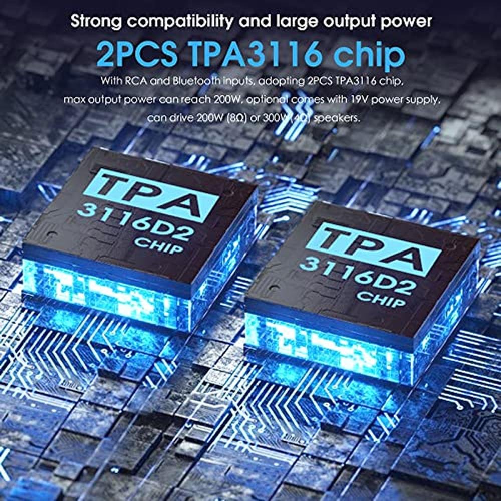 2 Channel Bluetooth 5.0 Power Amplifier – In Use