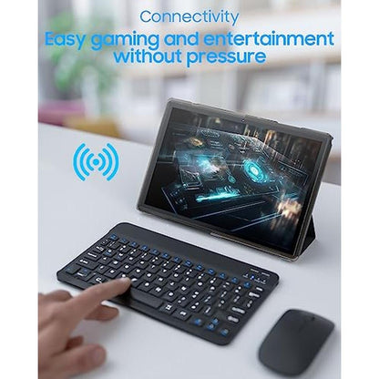 Tablet Keyboard: 2-in-1 Android 14 Tablet PC 10-inch with – Side View