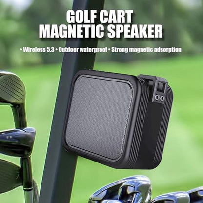 Golf Cart Speakers: 2-Pack Magnetic Bluetooth Speaker with – Side View