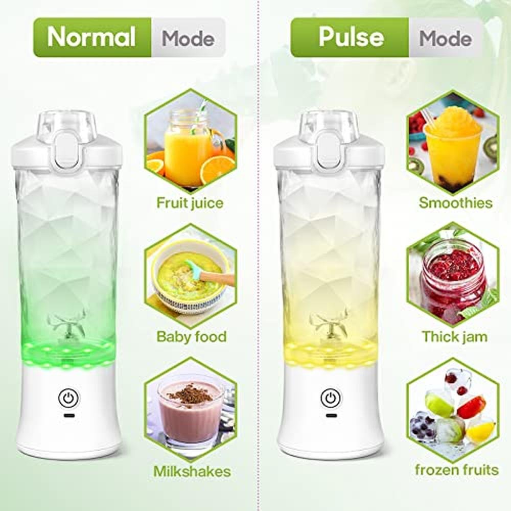 Portable Blender: 20-oz Electric Juicer 4000mah 270w Motor – Side View