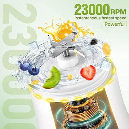 Portable Blender: 20-oz Electric Juicer 4000mah 270w Motor – In Use