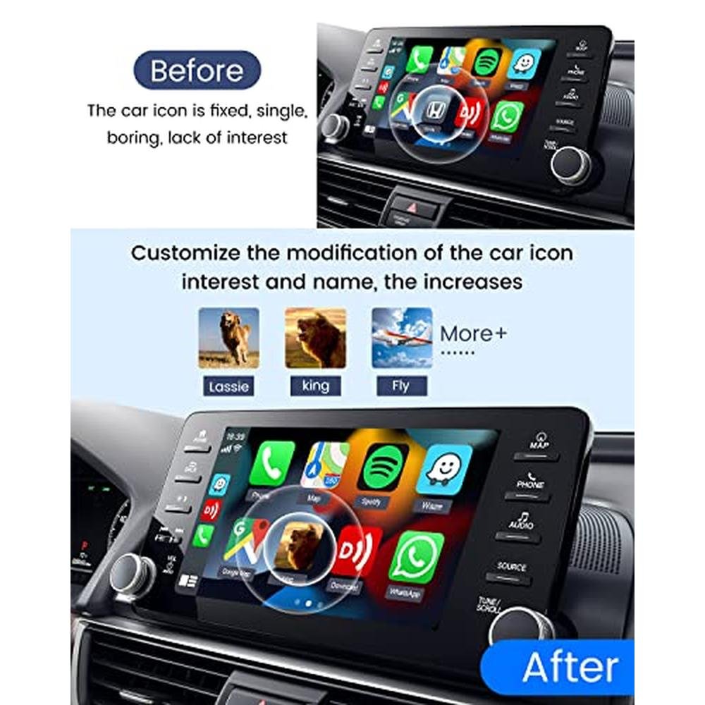 CarPlay Android: CarlinKit 4.0 Wireless CarPlay Adapter for – Close-up Detail