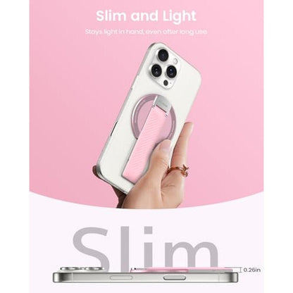 Phone Grip: 2025 Klearlook for MagSafe with Silicone Finger – Close-up Detail