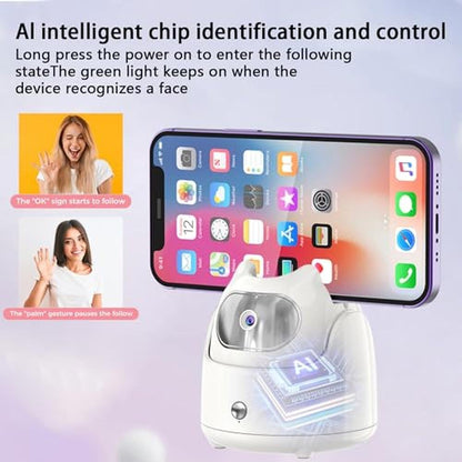 Face Tracking: 2025 Upgraded Auto Face Tracking Phone – Side View
