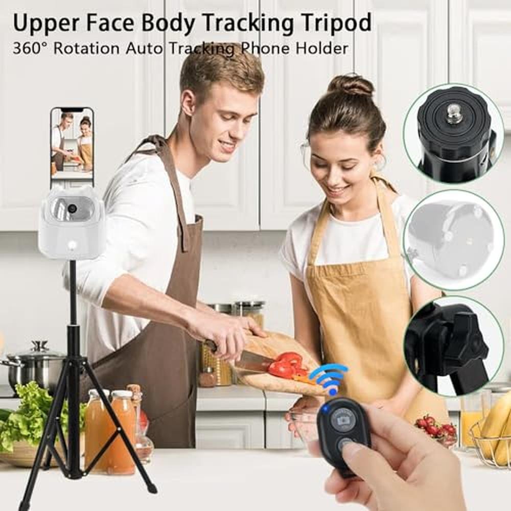 Face Tracking: 2025 Upgraded Auto Face Tracking Phone – Close-up Detail