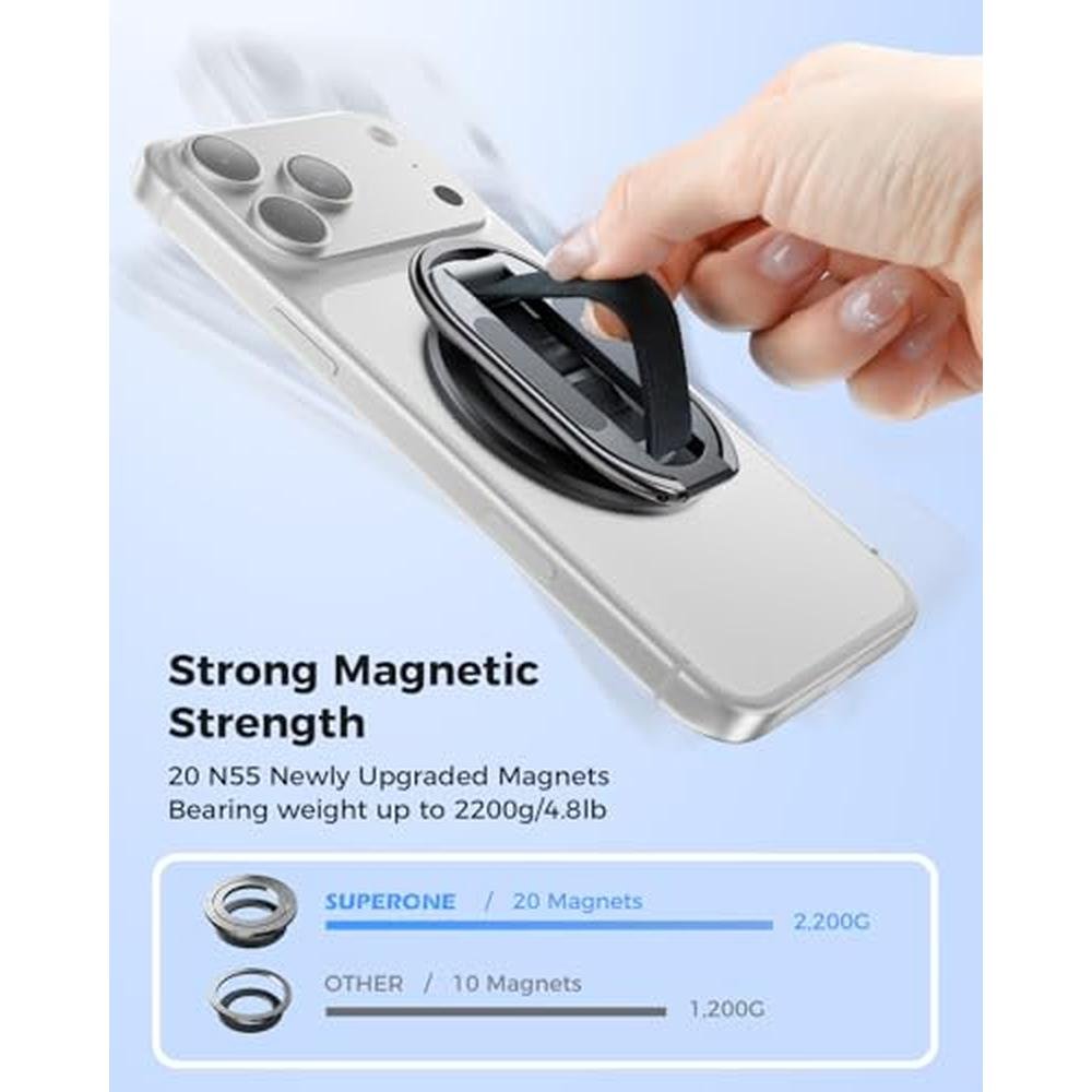 Grip MagSafe: SUPERONE MagSafe Phone Grip for iPhone – In Use