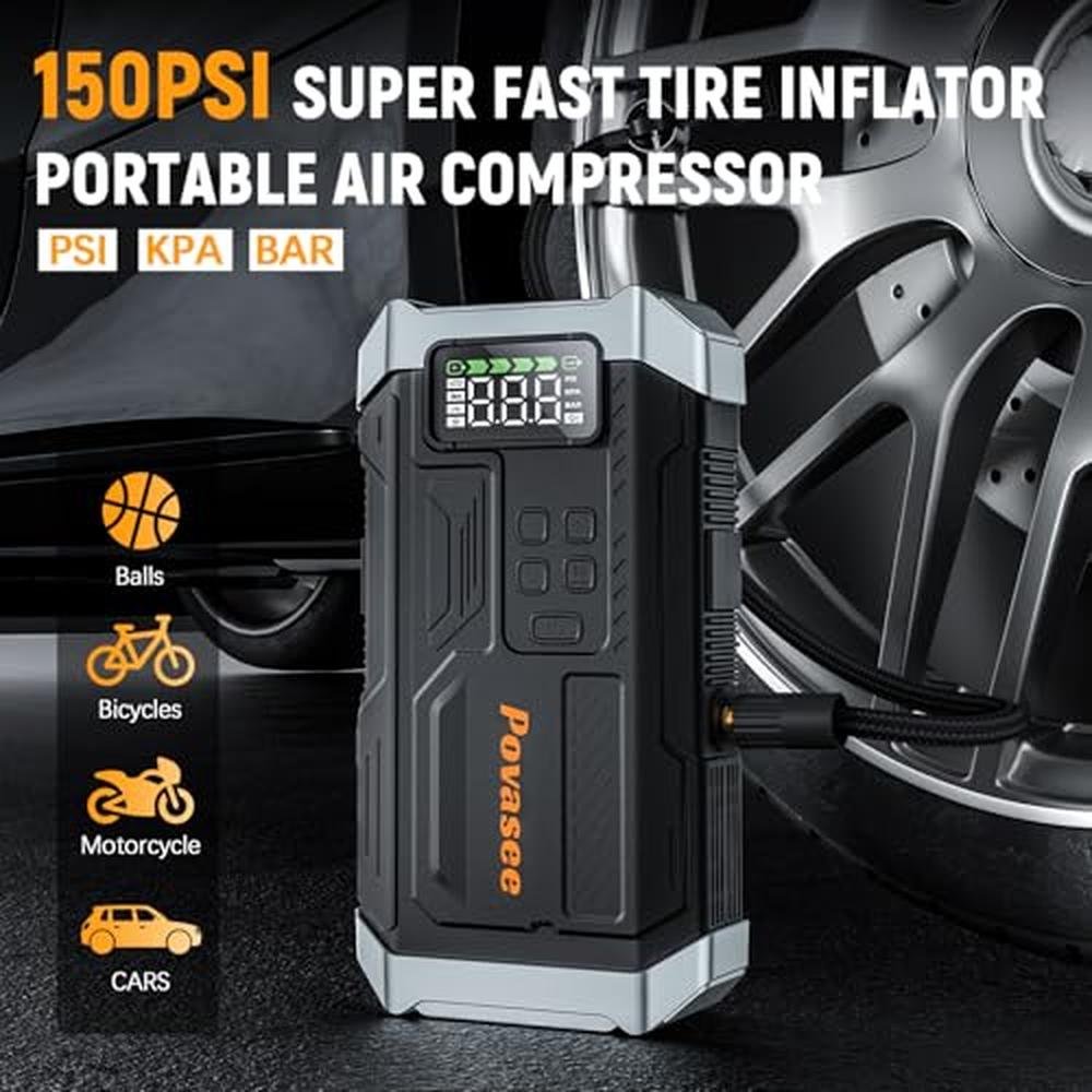 Jump Starter: 2025NEW Model 5000A Portable Jump Starter – Side View