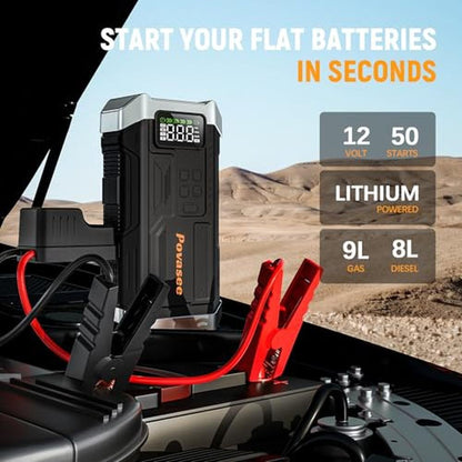 Jump Starter: 2025NEW Model 5000A Portable Jump Starter – Close-up Detail