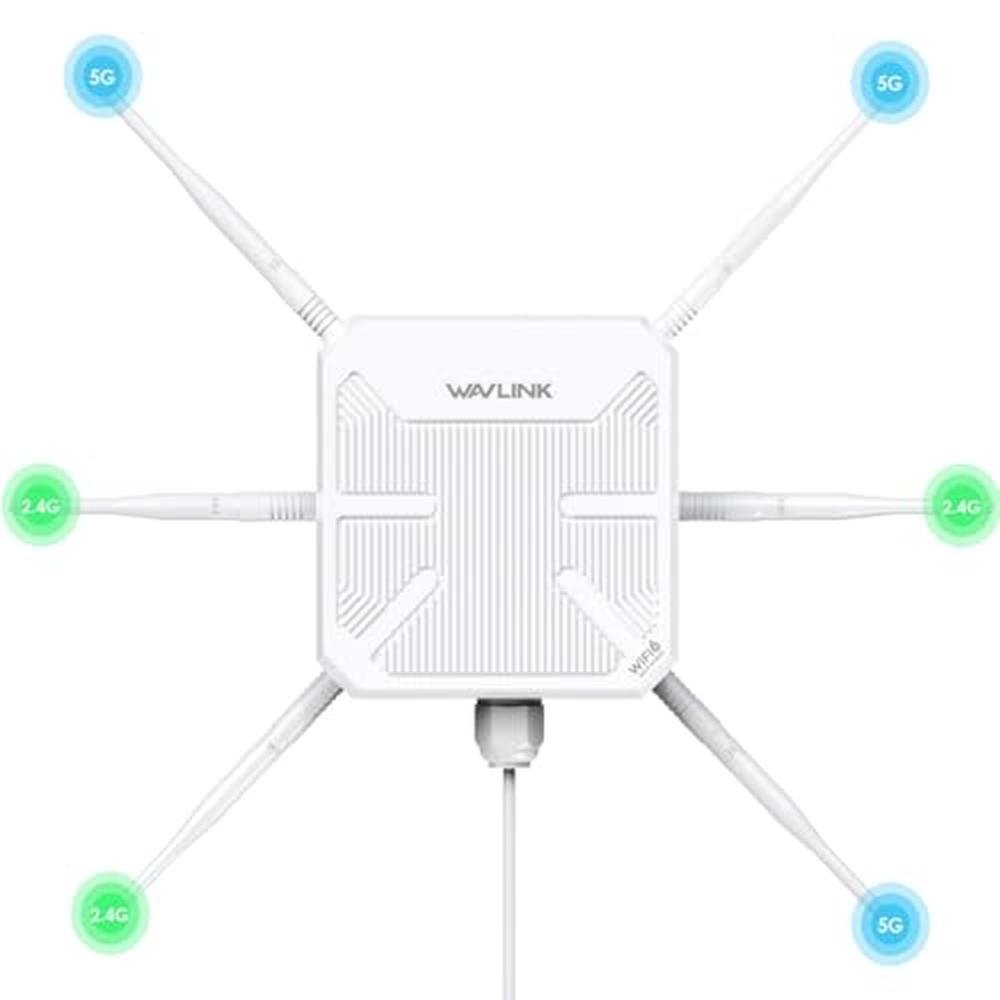 2026 AX3000 Outdoor WiFi 6 Extender – Front View