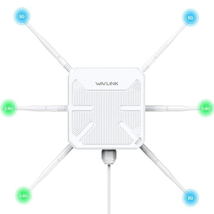 2026 AX3000 Outdoor WiFi 6 Extender – Front View