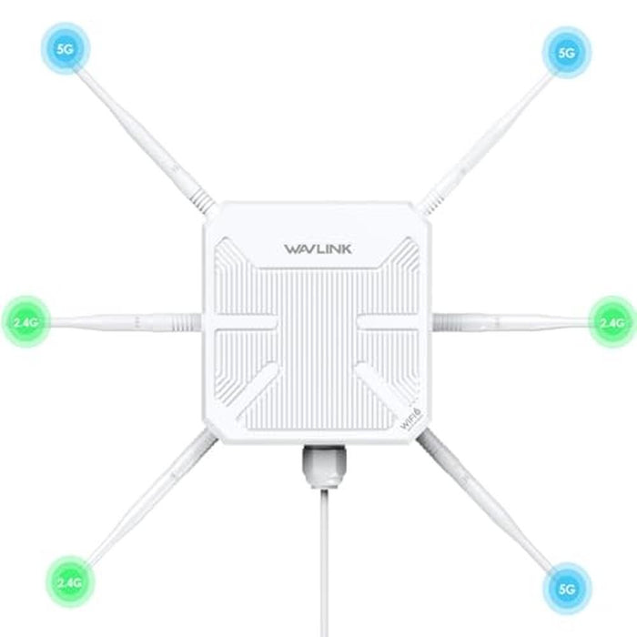 2026 AX3000 Outdoor WiFi 6 Extender – Front View