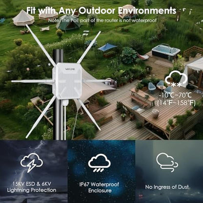 2026 AX3000 Outdoor WiFi 6 Extender – In Use