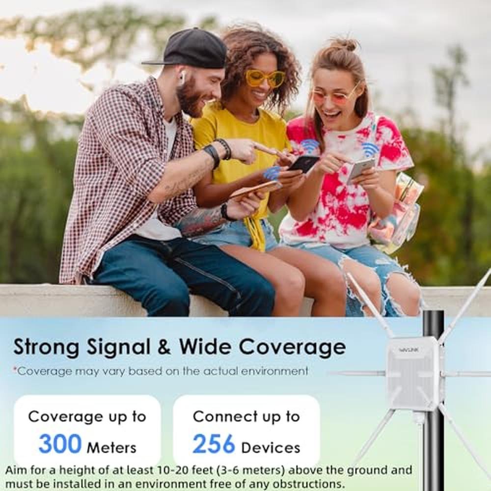 2026 AX3000 Outdoor WiFi 6 Extender – Packaging