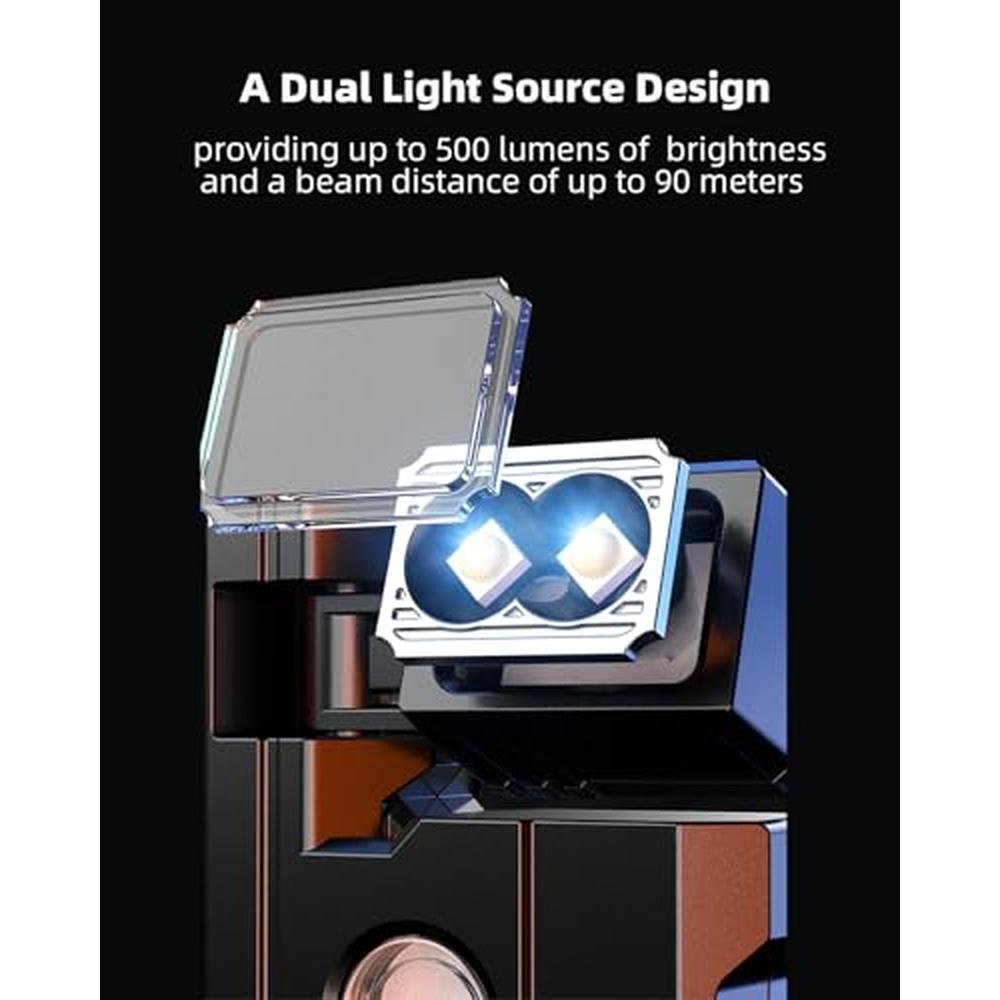 Flashlight 2026: Rechargeable EDC Flashlight with Rotatable – Close-up Detail