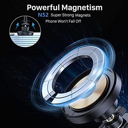 Car Phone: 20W Magnetic Wireless Phone Holder Car Charger – Side View