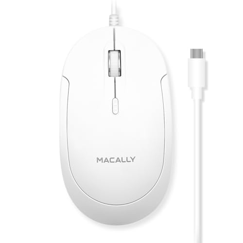 Macally Wired USB C Mouse: Macally UCDYNAMOUSE Type C – Front View