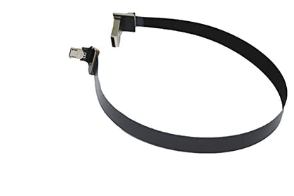 Micro USB Male 90 Degree Angled – Front View