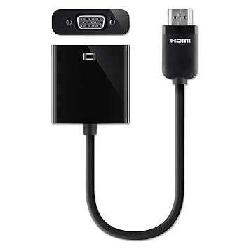 Belkin HDMI to VGA Adapter Dongle with 3.5mm Audio Jack for Portable Devices