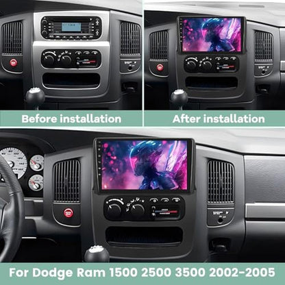 Dodge Ram Radio: 2G+64G Android Touch Screen Car Stereo – Side View
