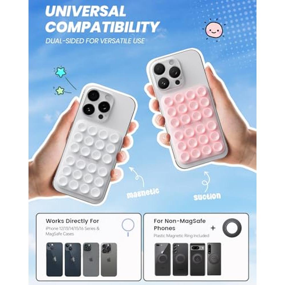 Phone 2Pack: Magnetic Suction Phone Mount for MagSafe Case – Side View
