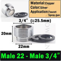 Stainless Steel Faucet Connector Adapter (2pcs/Lot)