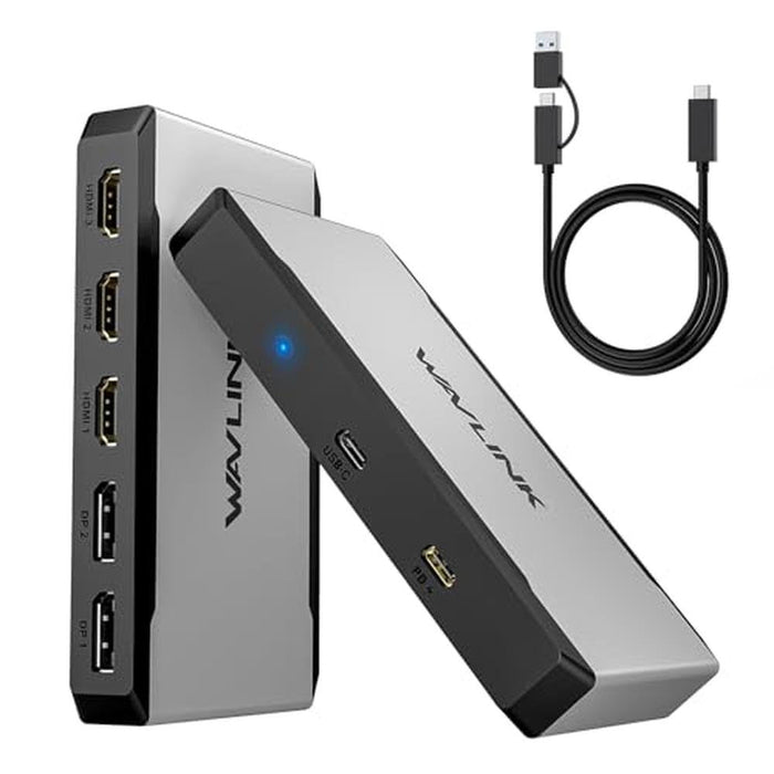 Triple Monitor: WAVLINK 3 Monitor Docking Station WL-UG7701 – Front View