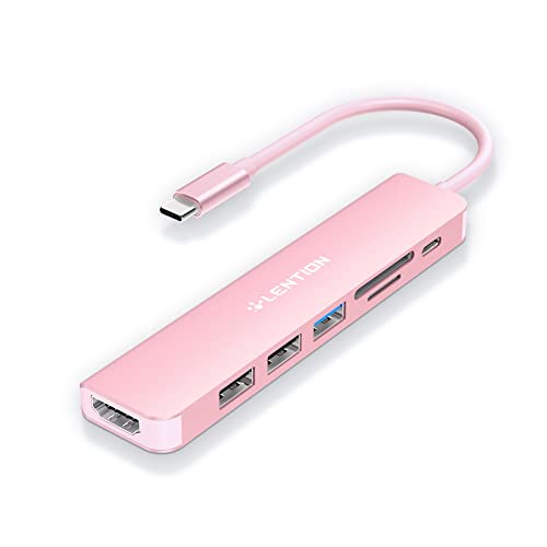 Lention Hub: LENTION CB-CE18 USB C Hub with 100W Charging – Front View