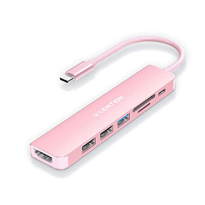Lention Hub: LENTION CB-CE18 USB C Hub with 100W Charging – Front View