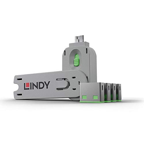 Lindy USB Port Blocker: Pack of 4 – Front View