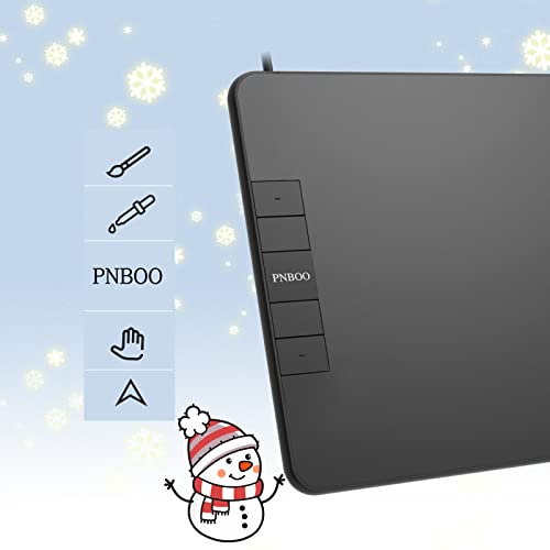 PNBOO PN640: Professional Drawing Tablet 8192 Pressure – Side View