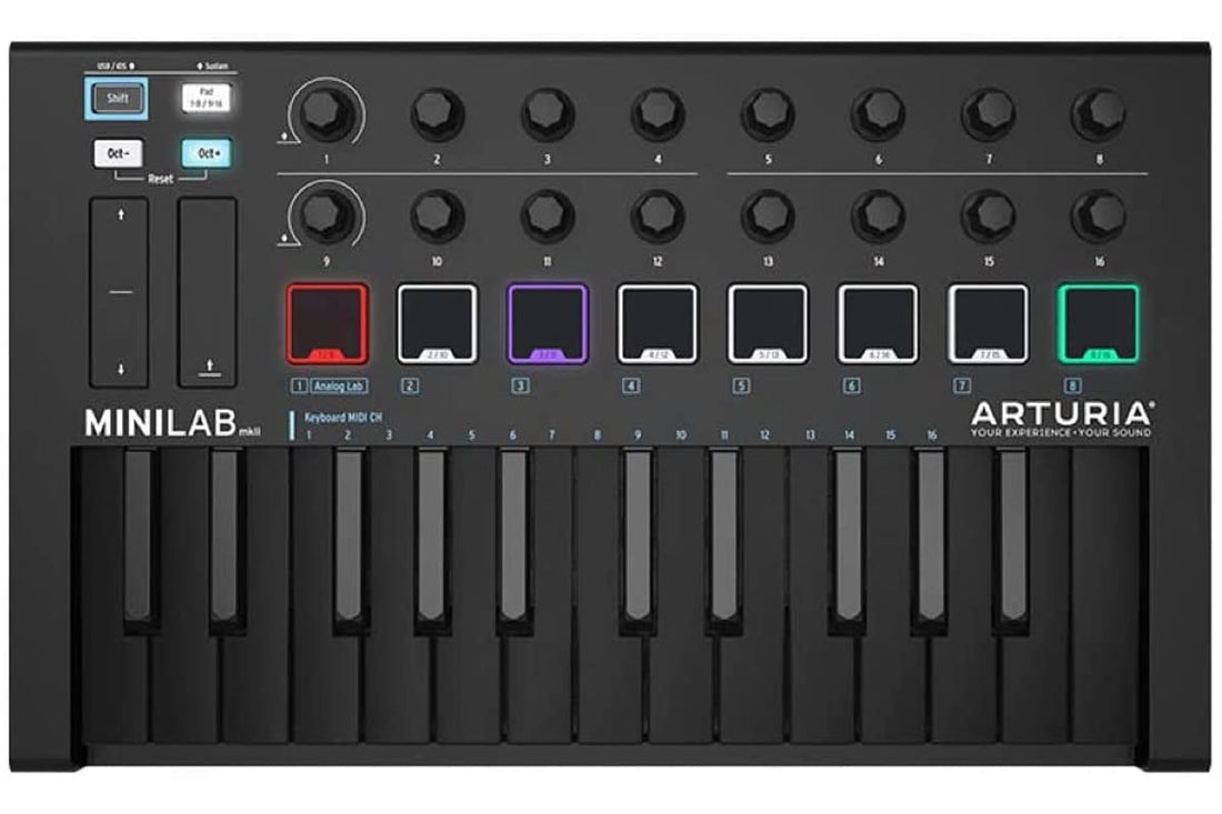 Arturia / MiniLab MKII Deep Black Edition 25-Key MIDI Keyboard (MINILAB MK2)
