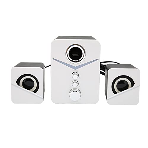 Computer Speaker: ASHATA Bluetooth 2.1 Channel Compact – Front View