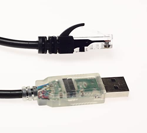 Wirenest FTDI: USB to RJ45 Serial Cisco Rollover Console – Front View