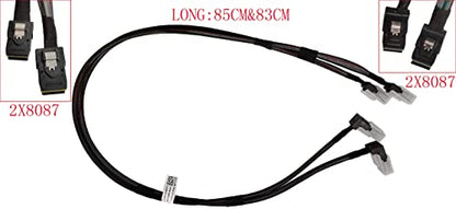 Cable SFF: 2.8&2.7ft Internal Mini SAS Cable 36pin SFF-8087 – Side View