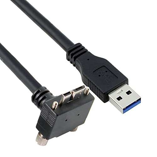 Cable USB3.0: CY Cable Micro USB3.0 Dual Screws Locking to – Front View