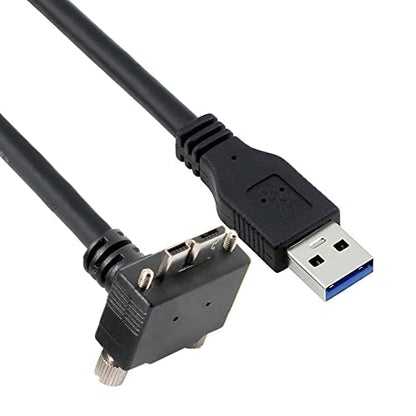 Cable USB3.0: CY Cable Micro USB3.0 Dual Screws Locking to – Front View