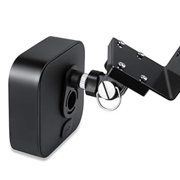 Wasserstein Weatherproof Gutter Mount with Universal Screw Adapter Compatible with Blink Outdoor & Blink XT2/XT Camera (3 Pack, Black)
