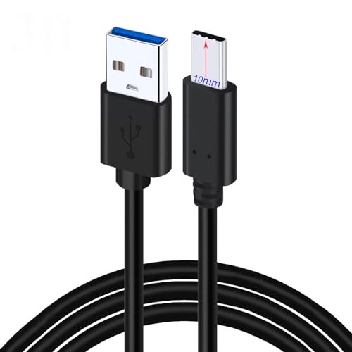 1M USB Type C Charger Cable Extended 10mm Tip compatible – Front View